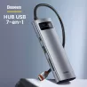 Hub USB-C 7-en-1 BASEUS avec Ports USB-C/A | HDMI | MicroSD