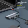 Hub USB-C 7-en-1 BASEUS avec Ports USB-C/A | HDMI | MicroSD