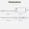 Hub USB-C 7-en-1 BASEUS avec Ports USB-C/A | HDMI | MicroSD