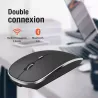 Souris Optique WIWU Wimic Lite - Double Connexion Bluetooth & 2,4 Ghz