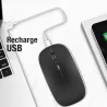 Souris Optique WIWU Wimic Lite - Double Connexion Bluetooth & 2,4 Ghz