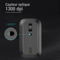 Souris Optique RAPOO M550G Silent - Connexion Bluetooth & 2,4Ghz