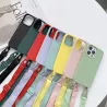 iPhone 13 Pro Max | Coque Silicone avec Bandoulière Nylon