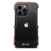 iPhone 13 Pro Max | Bumper R-JUST IronWood Bois & Alu