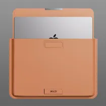 Housse INVZI en Cuir Végétalien pour MacBook de 12'' à 14''