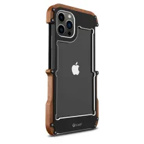 iPhone 13 Pro | Bumper R-JUST IronWood Bois & Aluminium