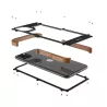 iPhone 13 Pro | Bumper R-JUST IronWood Bois & Aluminium