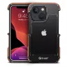 iPhone 13 | Bumper R-JUST IronWood en Bois & Aluminium
