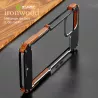iPhone 13 | Bumper R-JUST IronWood en Bois & Aluminium