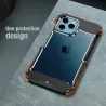 iPhone 13 | Bumper R-JUST IronWood en Bois & Aluminium