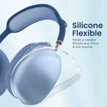 Coques en Silicone Transparent pour Écouteurs AirPods Max