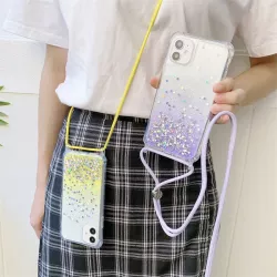 iPhone 13 Mini | Coque Paillettes avec Tour de Cou