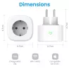 PACK DE 3 Prises Électriques WiFi MEROSS MSS210