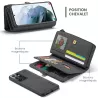 Galaxy S22 Ultra | Étui Portefeuille CaseMe Coque Détachable