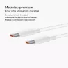 Câble HUAWEI 6A USB-C/USB-C Compatible SuperCharge 66W