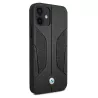 iPhone 12 | Coque BMW avec Côtés Perforés en Cuir Véritable