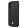 iPhone 12 | Coque BMW avec Côtés Perforés en Cuir Véritable
