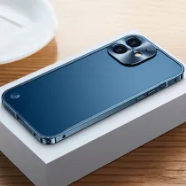 iPhone 12 | Coque Translucide avec Cache Caméra Métal