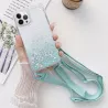 Coque Paillettes avec Bandoulière Nylon pour iPhone 12 Pro