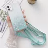 Coque Paillettes avec Bandoulière Nylon pour iPhone 12