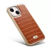 Coque Crocodile FIERRE SHANN pour iPhone 12
