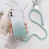 iPhone 12 | Coque Paillettes avec Tour de Cou Ajustable
