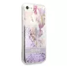 Coque Paillettes GUESS Glitter Flower pour iPhone SE 2022