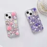 iPhone 14 | Coque Strass & Roses 3D
