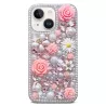 iPhone 14 Plus | Coque Strass & Roses 3D