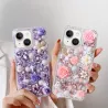 iPhone 14 Plus | Coque Strass & Roses 3D
