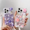 iPhone 14 Pro | Coque Strass & Roses 3D