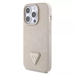 iPhone 15 Pro | Coque GUESS Texture Croco Triangle
