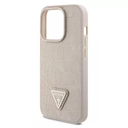 iPhone 15 Pro | Coque GUESS Texture Croco Triangle