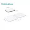 Double Chargeur Induction Pliable 15W | Support Magnétique