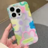 iPhone 15 Pro | Coque Silicone Translucide avec Motif Floral