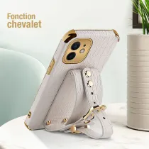 iPhone 12 Mini | Coque Poignée X-Case Imitation Crocodile