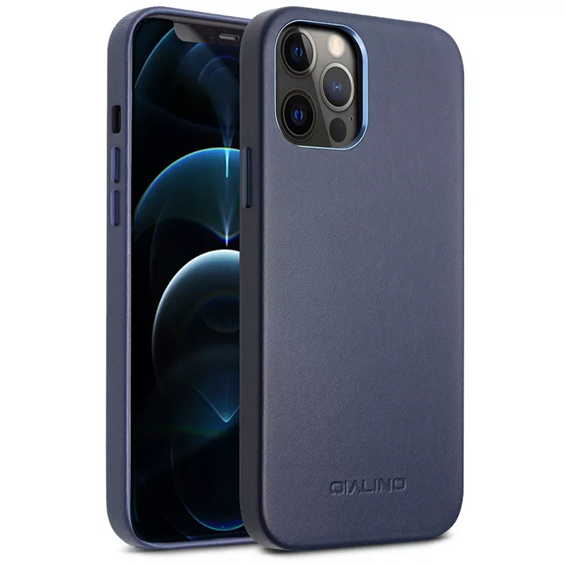 iPhone 12 Pro | Coque MagSafe QIALINO en Cuir Véritable