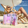 Cabas de Plage Irisé CASE MATE Soap Bubble Beach Tote