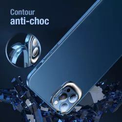 iPhone 12 Pro Max | Coque Translucide avec Bague Caméra
