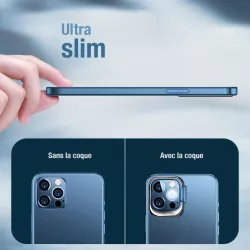 iPhone 12 Pro Max | Coque Translucide avec Bague Caméra