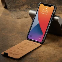 iPhone 12 Mini | Étui Vertical Imitation Cuir