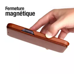 iPhone 12 Pro | Étui Slim FIERRE SHANN en Cuir Véritable