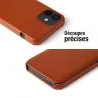 iPhone 12 Mini | Étui Vertical F. SHANN en Cuir Véritable