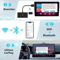 Adaptateur Sans Fil CARPLAY pour iPhone | Bluetooth & Wi-Fi
