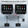 Adaptateur Sans Fil ANDROID Auto Connexion Bluetooth & WiFi