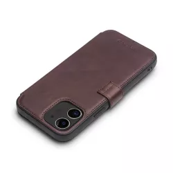 iPhone 12 Étui | Portefeuille QIALINO Business Cuir Véritable