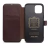 iPhone 12 Mini | Étui Portefeuille QIALINO Business Cuir Véritable