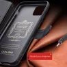iPhone 12 Mini | Étui Portefeuille QIALINO Business Cuir Véritable