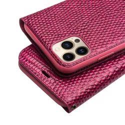 iPhone 12 Pro | Étui CB QIALINO Croco en Cuir Véritable