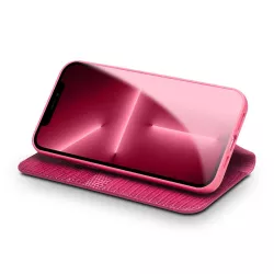 iPhone 12 | Étui CB QIALINO Croco en Cuir Véritable